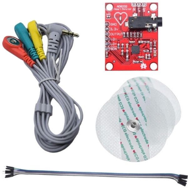 Capteur ECG AD8232 – Moniteur de Fréquence Cardiaque