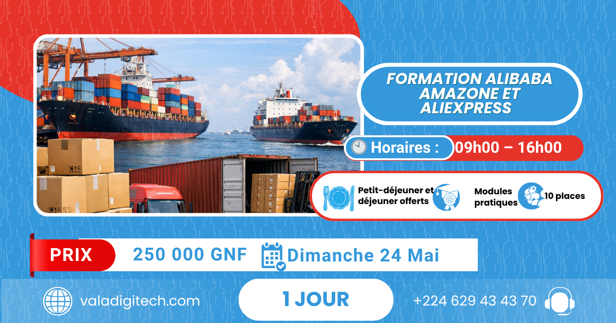 Formation Alibaba AMAZONE ET ALIEXPRESS