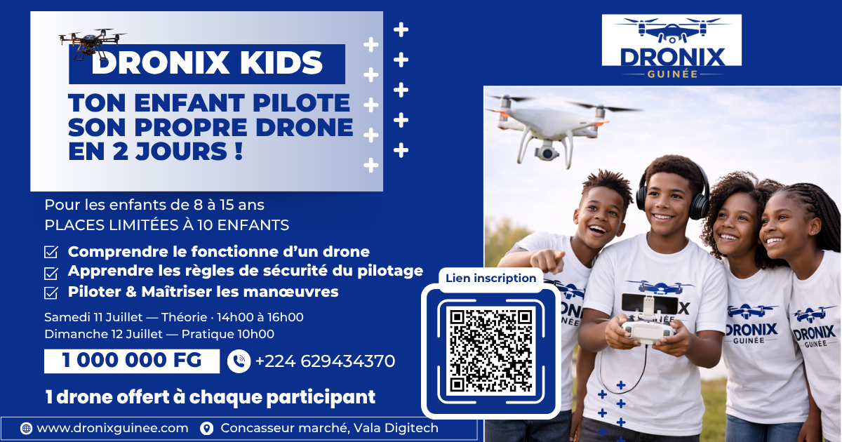 DRONIX Kids TON ENFANT PILOTE SON PROPRE DRONE EN 2 JOURS !