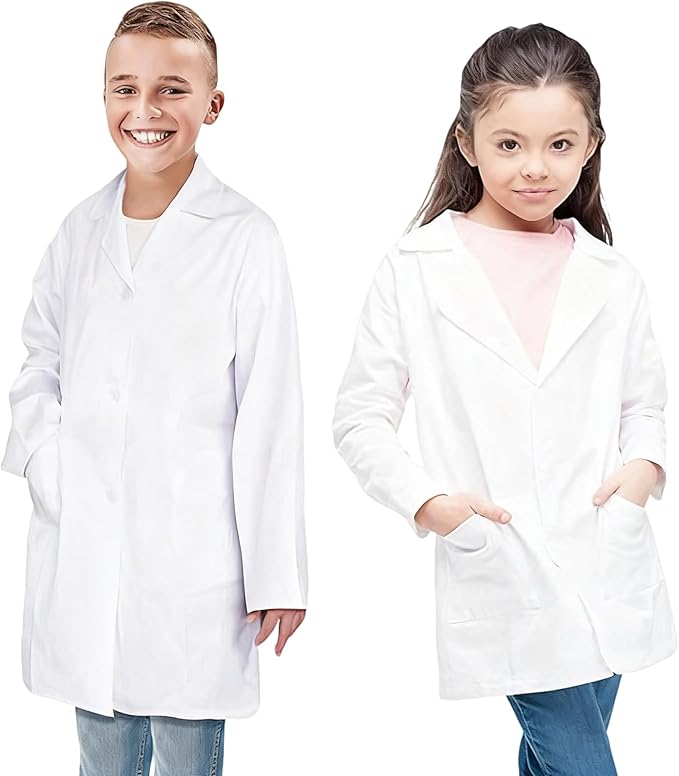 Blouse de Laboratoire Blanche pour Enfants
