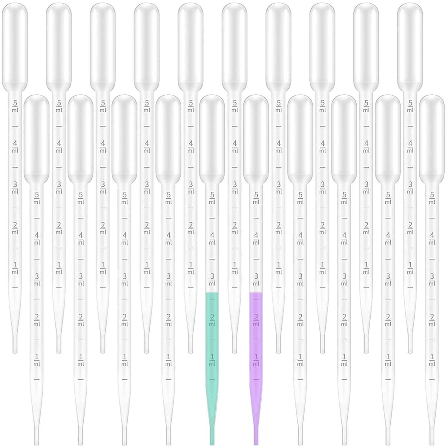 Lot de 80 Pipettes Pasteur Graduées