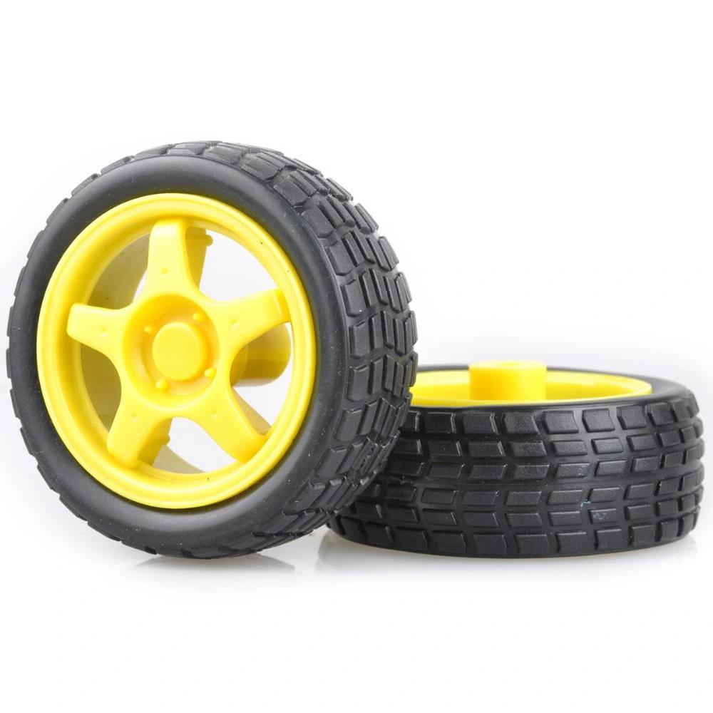 Roue avec Pneu en Caoutchouc Grade A pour Robot Smart Car