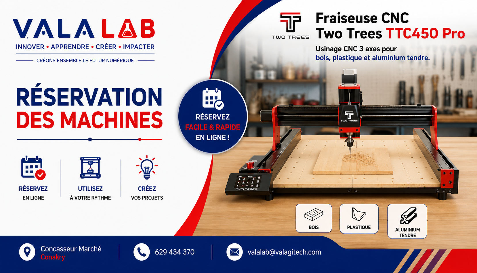 Fraiseuse CNC Two Trees TTC450 Pro