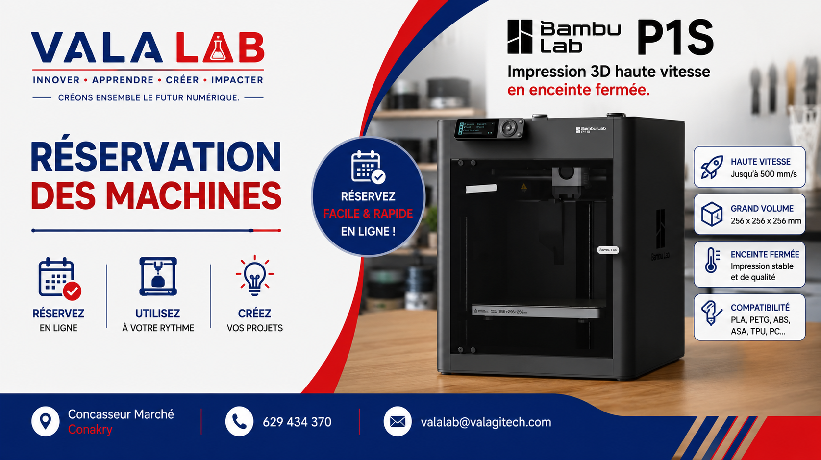 Imprimante 3D Bambu Lab P1S